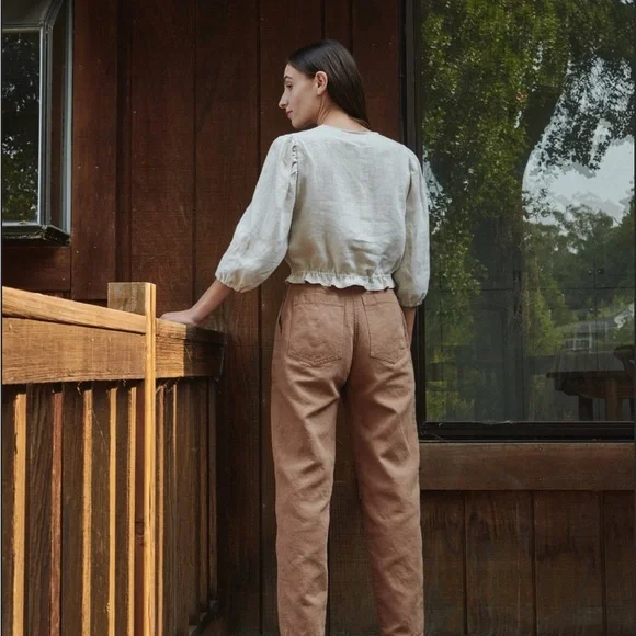 First Rite Linen Blouse - Picture 7 of 7